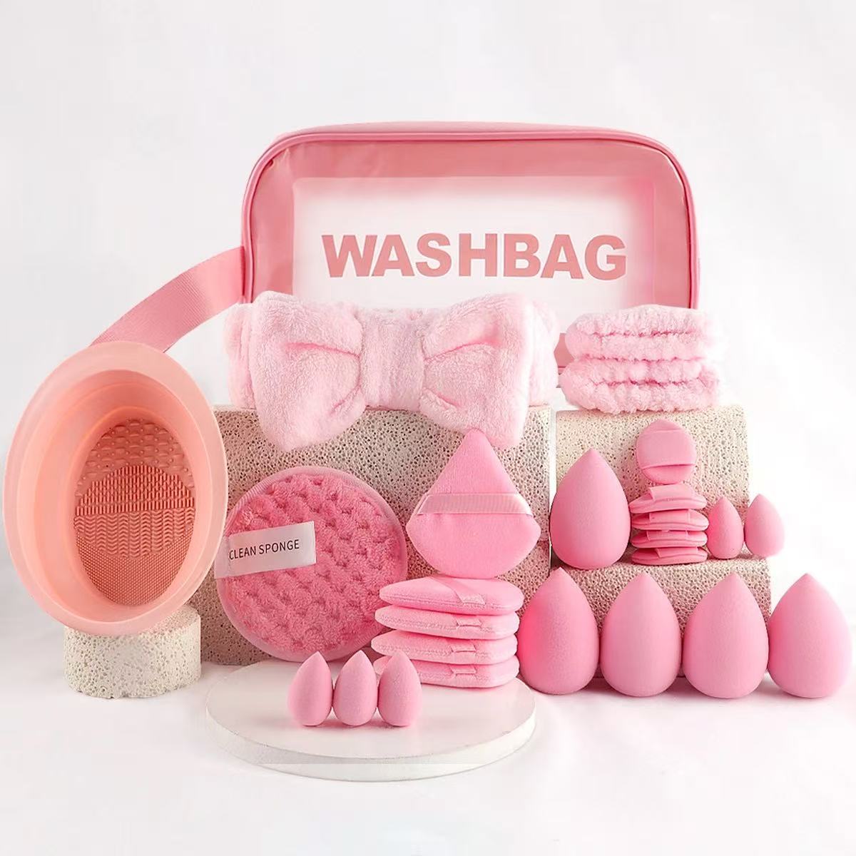 Cynette Beauty Kits – Makeup Brushes, Puff Sponges & Spa Accessories (15–40 PCS) - Cynette LivingBeauty Kits