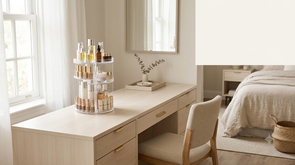 Best Rotating Acrylic Vanity Organizers For Small Bedrooms – US & Canada Buyer Guide 2026 - Cynette Living