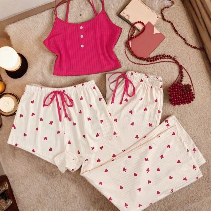 3-Piece Women's Pyjama Set | Soft Comfortable Sleepwear and Loungewear - Cynette LivingLoungewears & Pyjamas