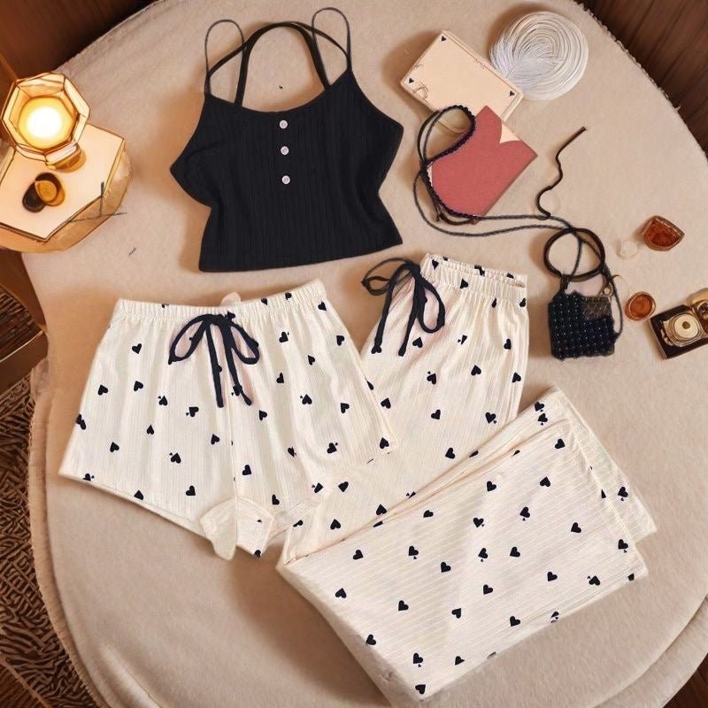 3-Piece Women's Pyjama Set | Soft Comfortable Sleepwear and Loungewear - Cynette LivingLoungewears & Pyjamas