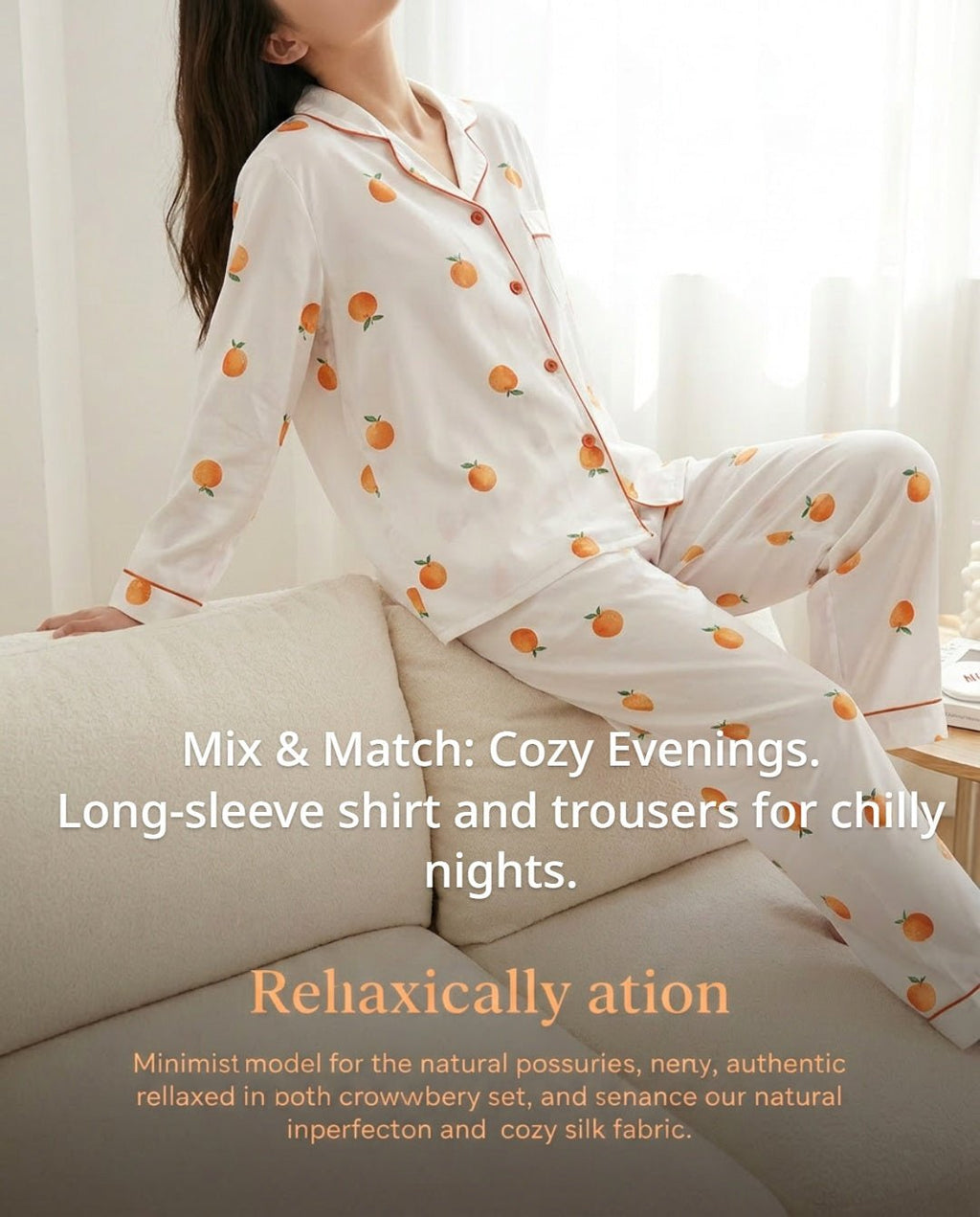 7-Piece Silk Pyjama Set for Women | Satin Sleepwear with Eye Mask and Storage Bag - Cynette LivingLoungewears & Pyjamas