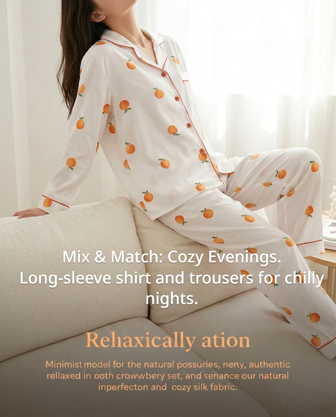 7-Piece Silk Pyjama Set for Women | Satin Sleepwear with Eye Mask and Storage Bag