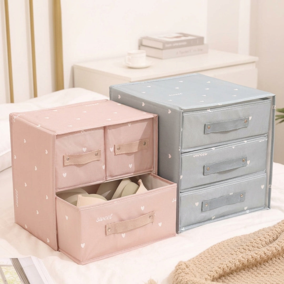 Foldable Wardrobe Storage Boxes | Closet Organizer Bins for Clothes, Blankets and Seasonal Storage