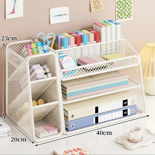 Desktop Organizer | Modern Desk Storage for Office and Home Workspace