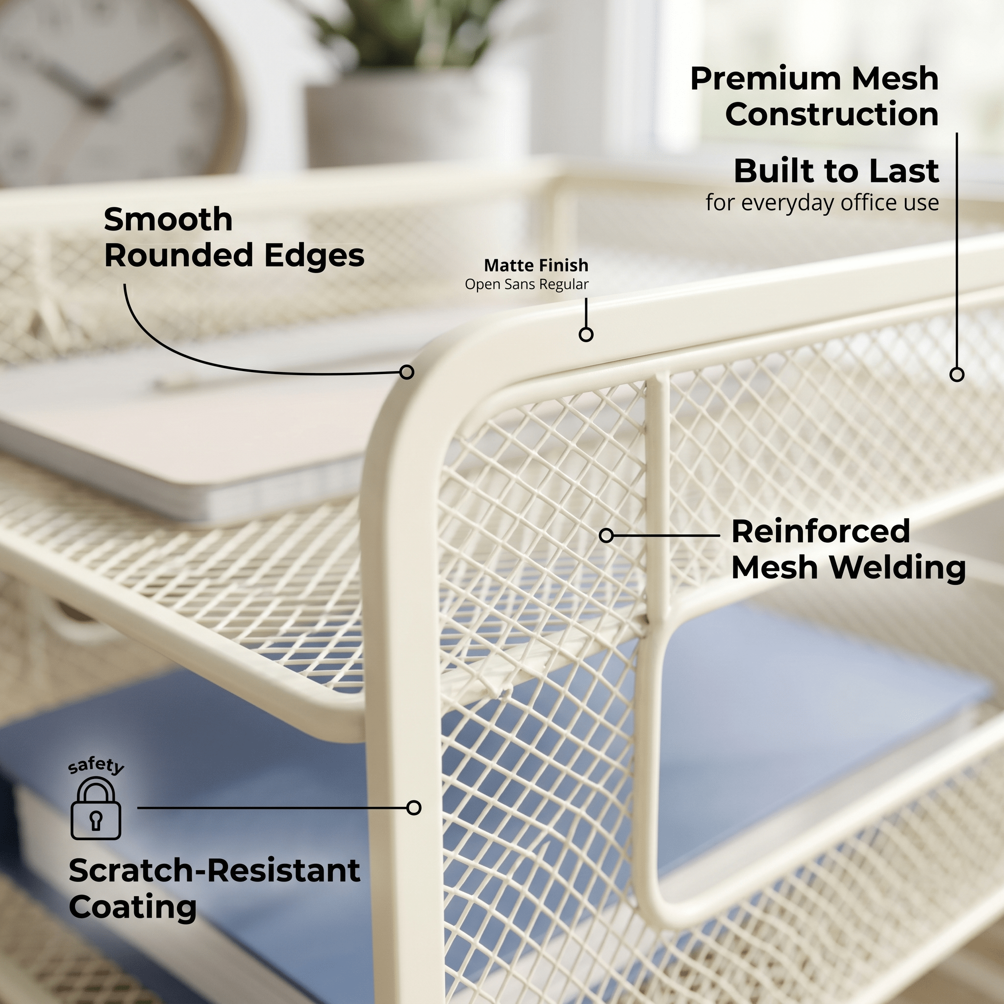 Desktop Organizer | Modern Desk Storage for Office and Home Workspace - Cynette LivingOffice Accessories