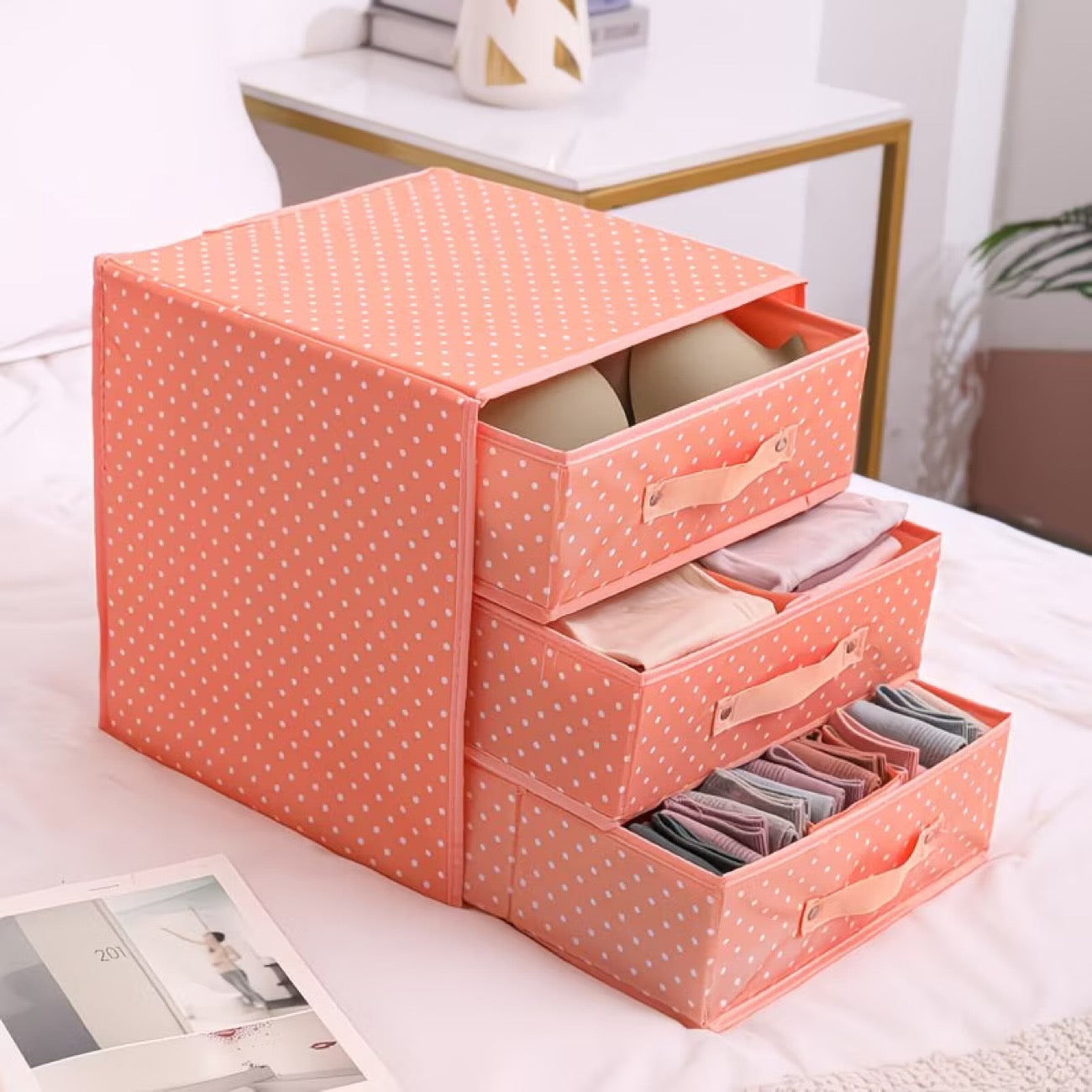 Foldable Wardrobe Storage Boxes | Closet Organizer Bins for Clothes, Blankets and Seasonal Storage
