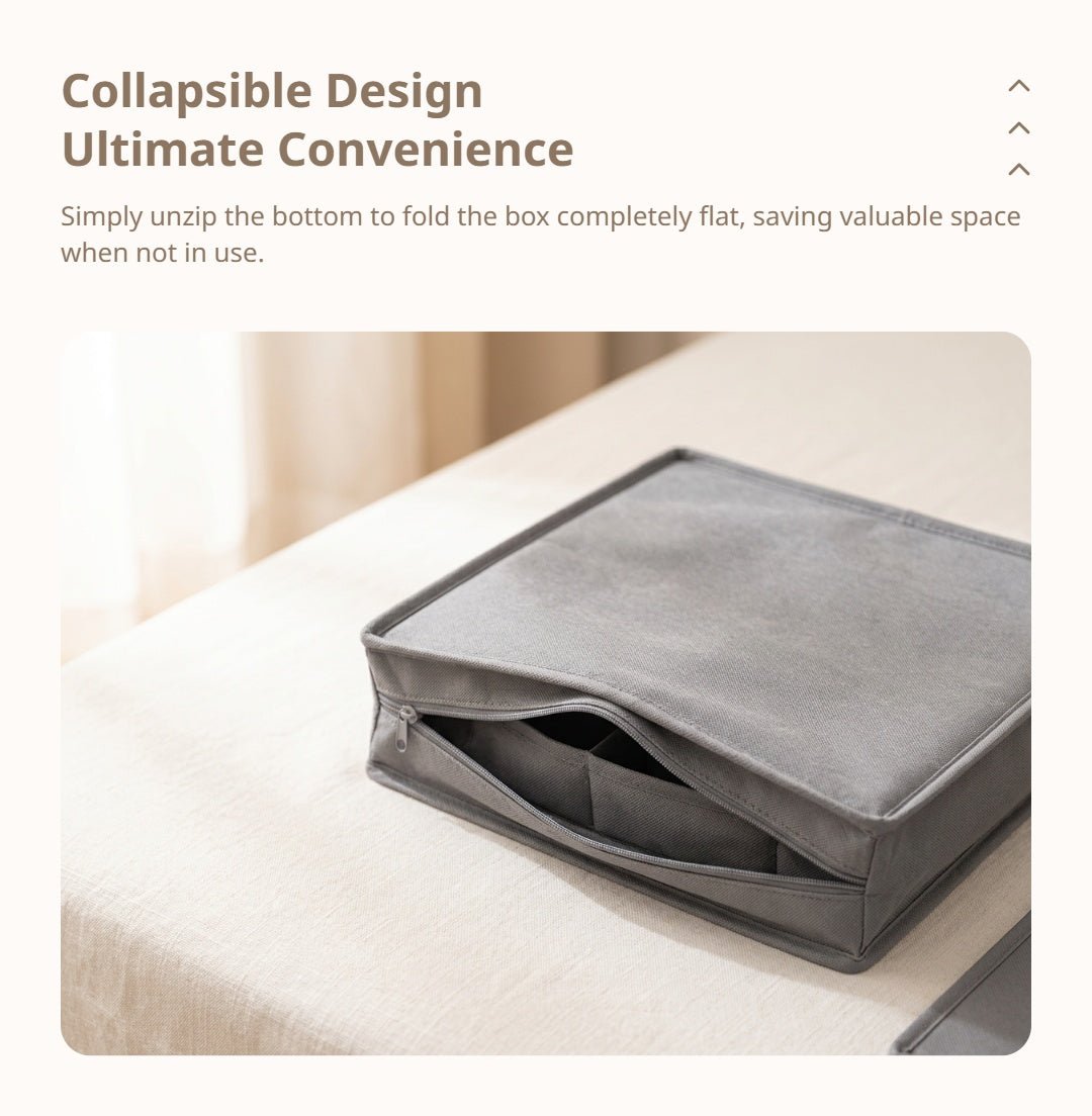 Foldable Underwear Storage Box | Closet Organizer for Socks and Lingerie - Cynette LivingStorage Organization