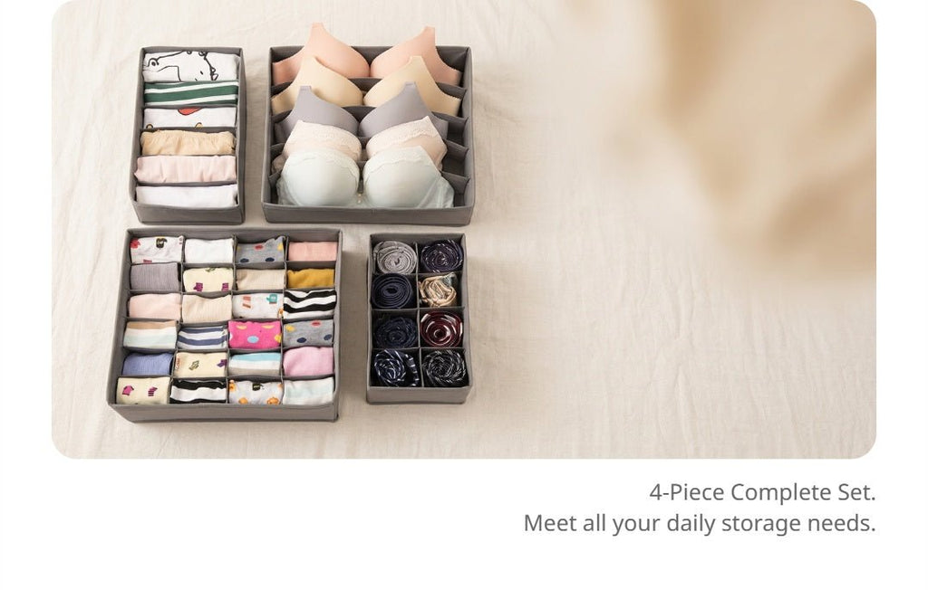 Foldable Underwear Storage Box | Closet Organizer for Socks and Lingerie - Cynette LivingStorage Organization