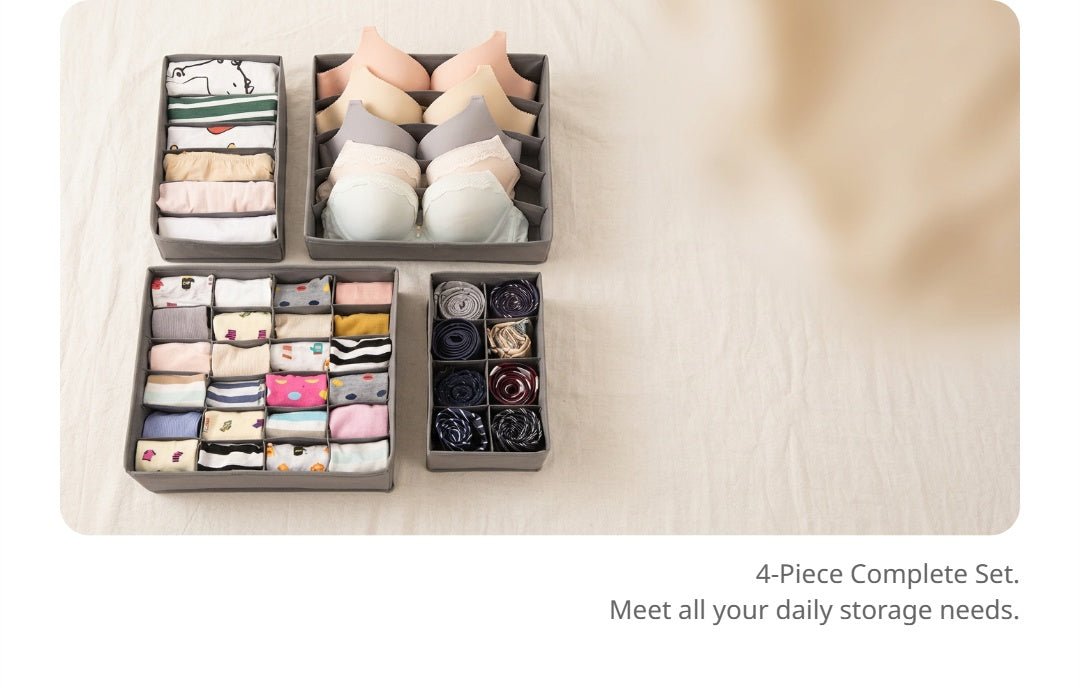 Foldable Underwear Storage Box | Closet Organizer for Socks and Lingerie - Cynette LivingStorage Organization