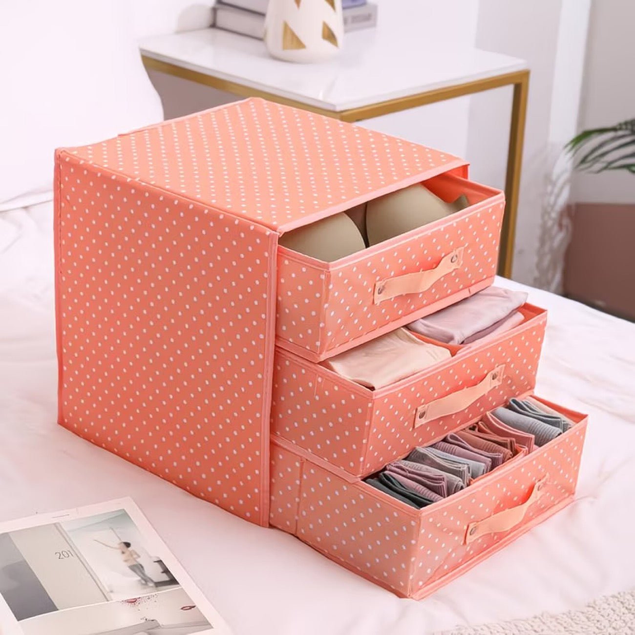 Foldable Wardrobe Storage Boxes | Closet Organizer Bins for Clothes, Blankets and Seasonal Storage - Cynette LivingStorage Organization