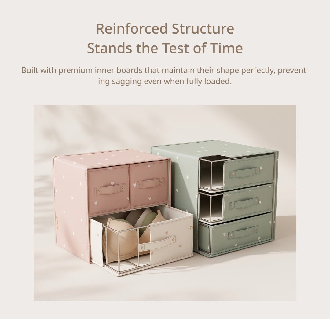 Foldable Wardrobe Storage Boxes | Closet Organizer Bins for Clothes, Blankets and Seasonal Storage - Cynette LivingStorage Organization