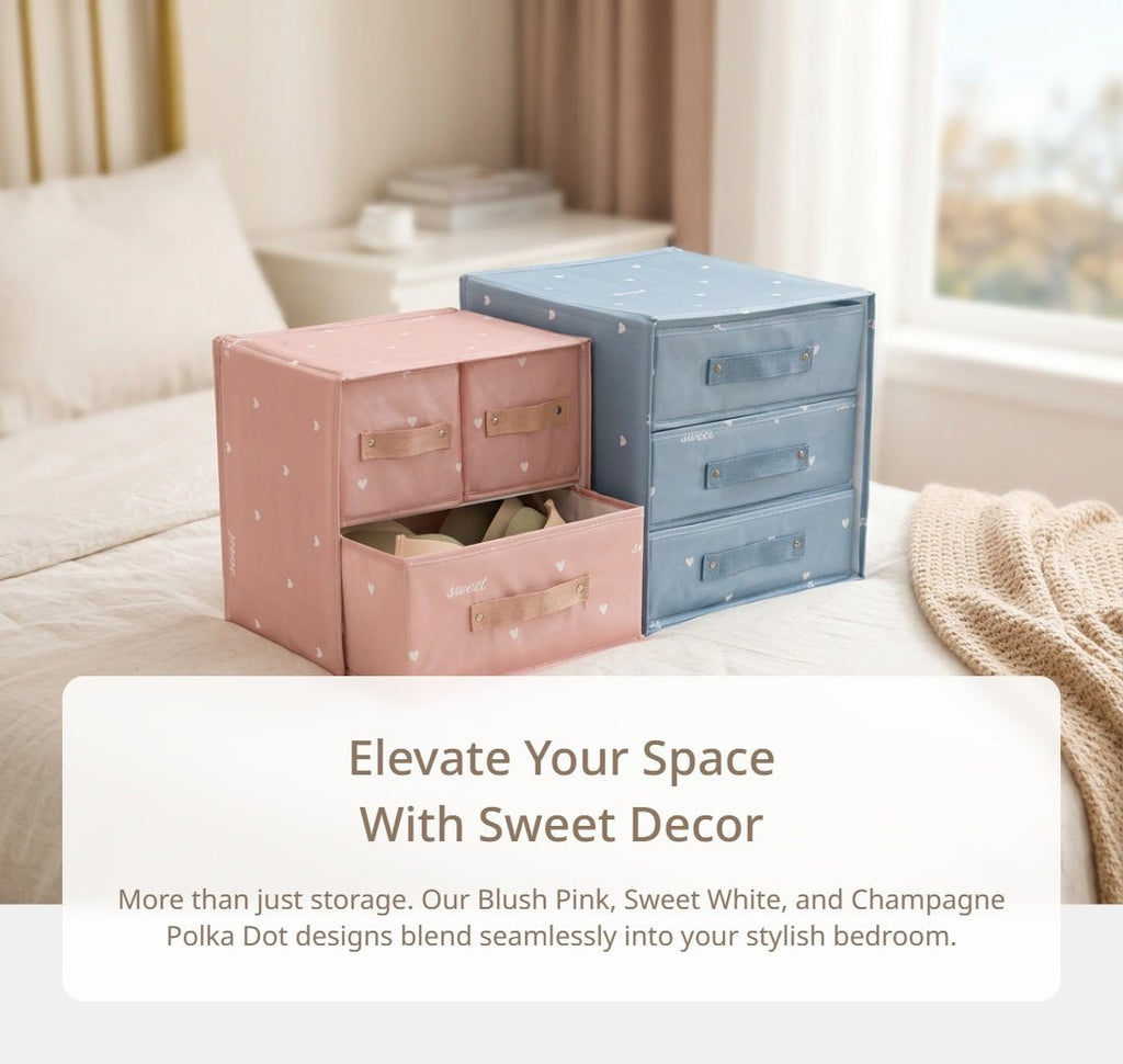 Foldable Wardrobe Storage Boxes | Closet Organizer Bins for Clothes, Blankets and Seasonal Storage - Cynette LivingStorage Organization