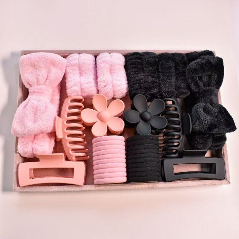 Spa Headband and Wristband Set for Skincare | Soft Facial Cleansing Accessories - Cynette LivingBeauty Kits