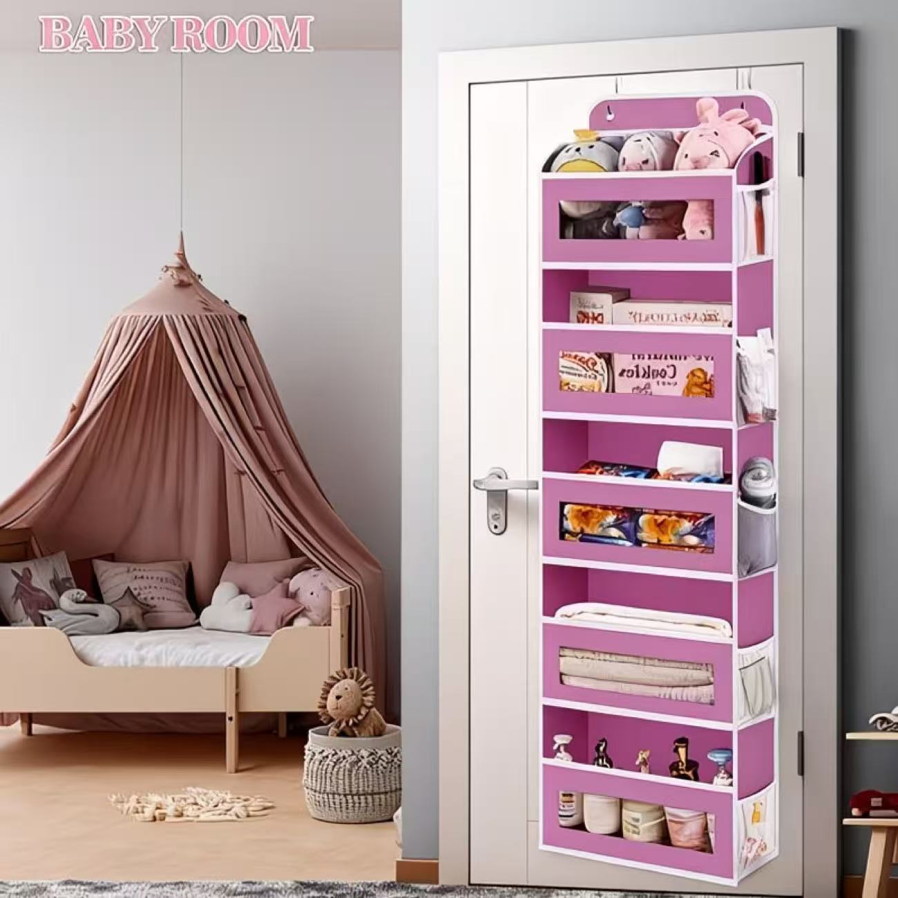 Wall Mounted Storage Organizer | Space Saving Bathroom and Bedroom Organizer - Cynette LivingStorage Organization